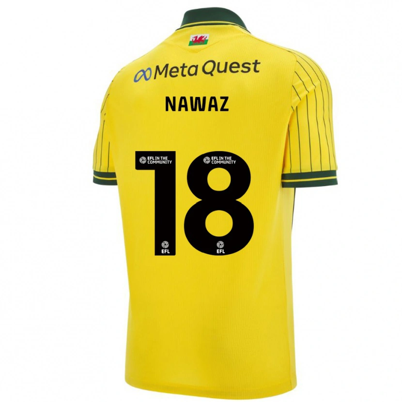 Danxen Kid Umar Nawaz #18 Yellow Green Away Jersey 2025/26 T-Shirt