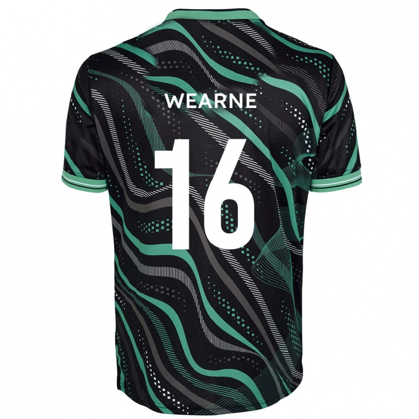 Danxen Kid Stephen Wearne #16 Black Green Away Jersey 2025/26 T-Shirt