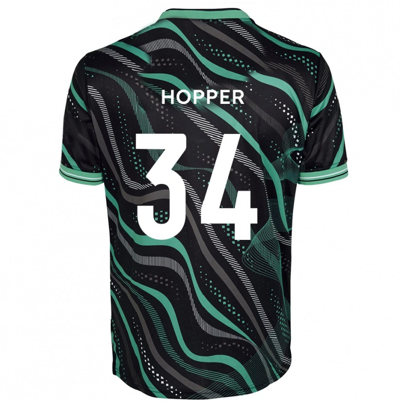 Danxen Kid Dan Hopper #34 Black Green Away Jersey 2025/26 T-Shirt