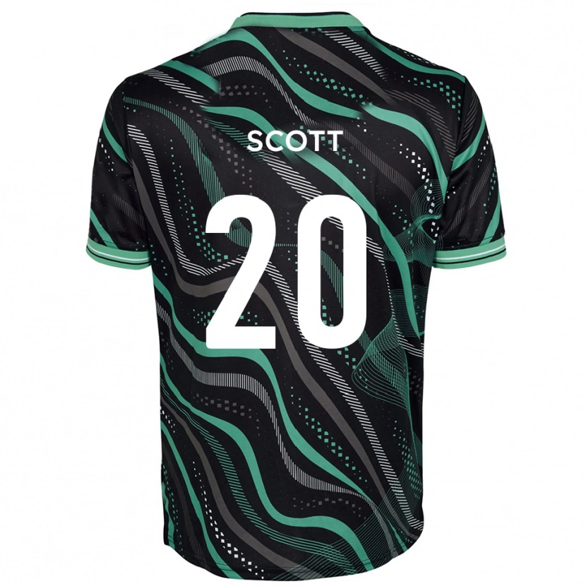 Danxen Kid Cedwyn Scott #20 Black Green Away Jersey 2025/26 T-Shirt