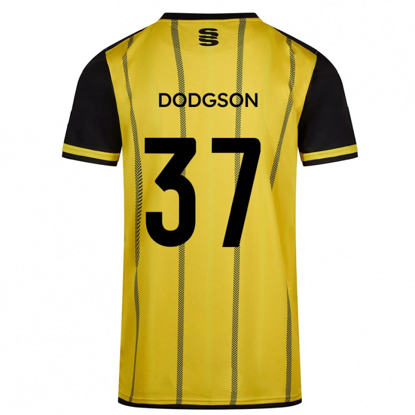 Danxen Kid Ewan Dodgson #37 Yellow Black Away Jersey 2025/26 T-Shirt