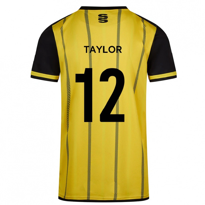 Danxen Kid Max Taylor #12 Yellow Black Away Jersey 2025/26 T-Shirt