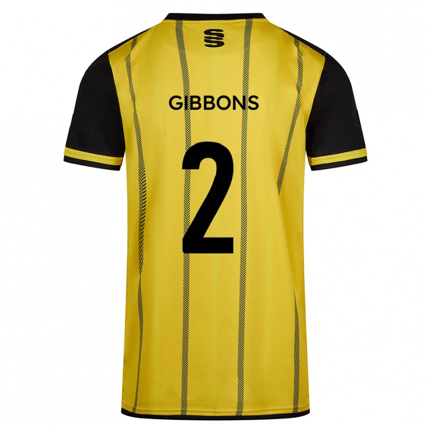 Danxen Kid Sam Gibbons #2 Yellow Black Away Jersey 2025/26 T-Shirt