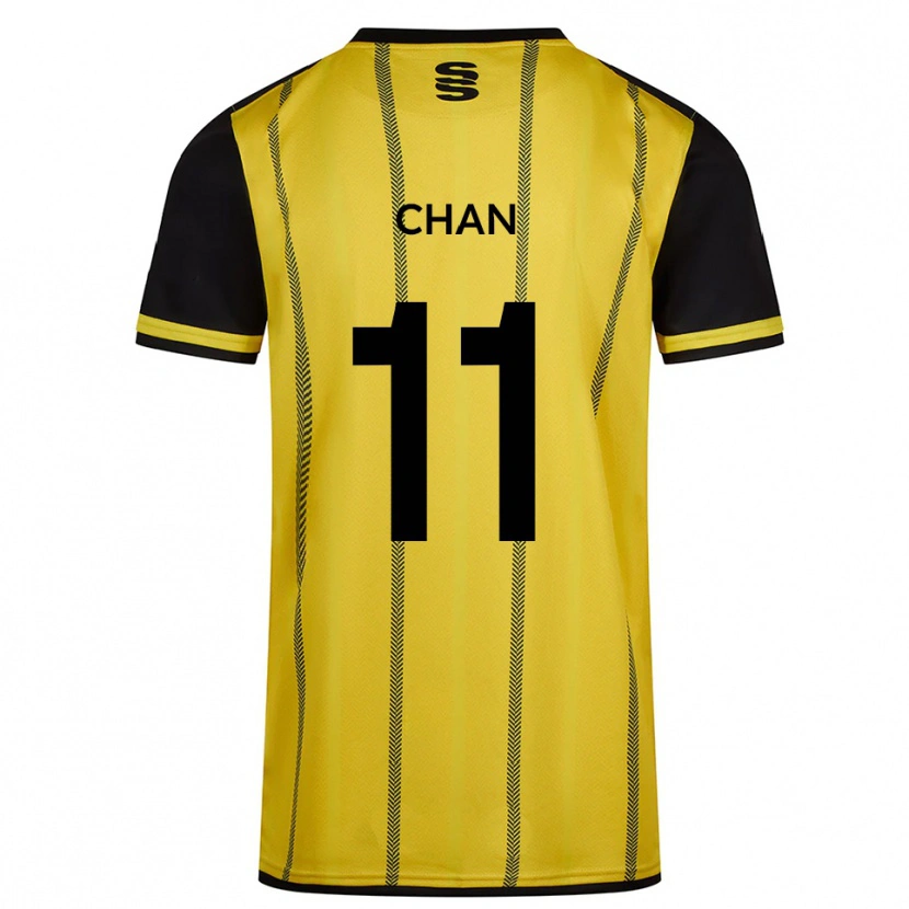 Danxen Kid Karri Chan #11 Yellow Black Away Jersey 2025/26 T-Shirt