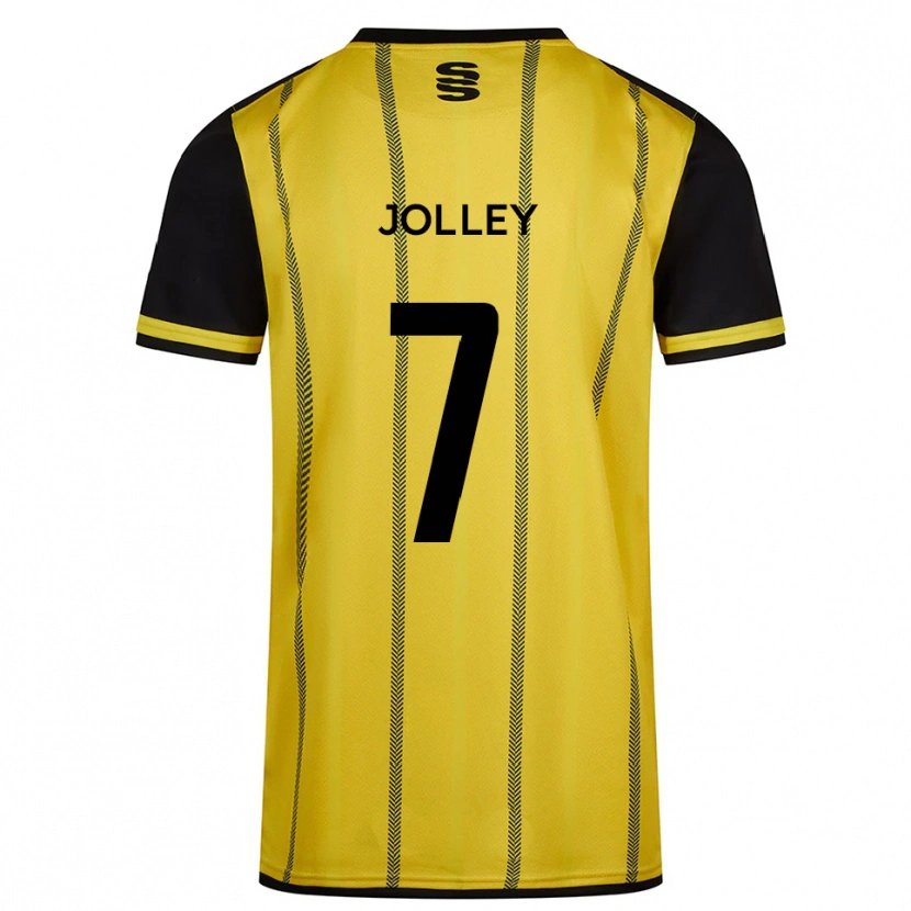 Danxen Kid Charlie Jolley #7 Yellow Black Away Jersey 2025/26 T-Shirt