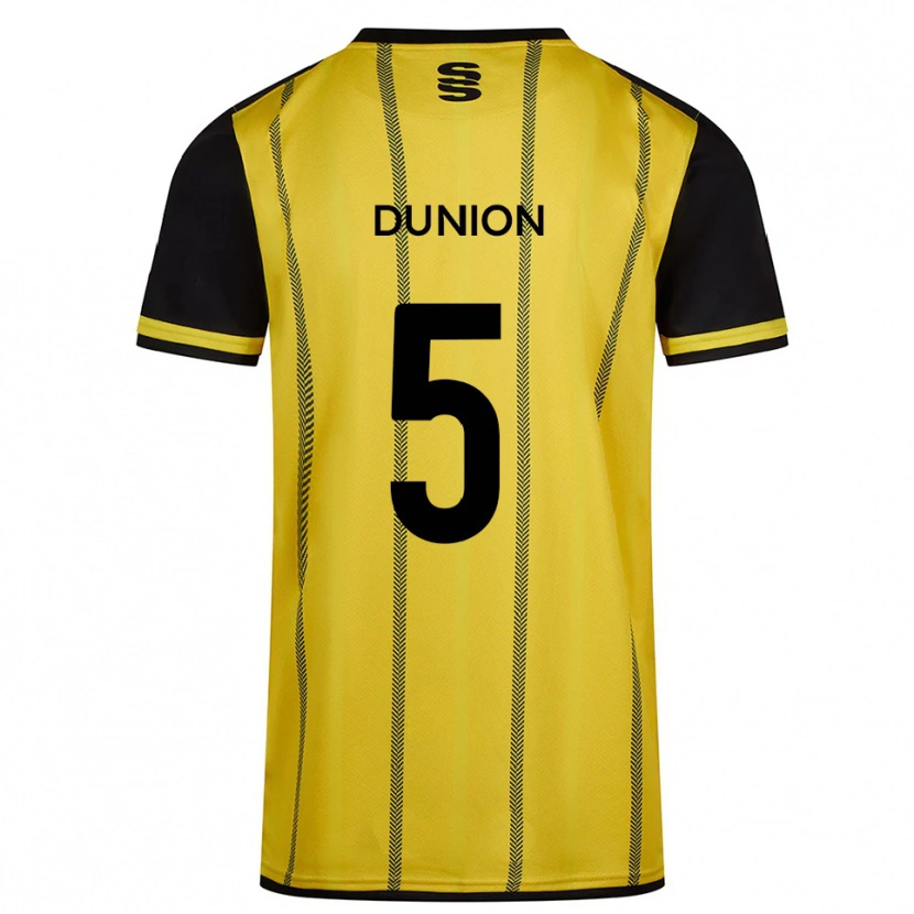Danxen Kid Teal Dunion #5 Yellow Black Away Jersey 2025/26 T-Shirt