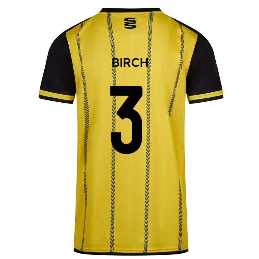 Danxen Kid Sam Birch #3 Yellow Black Away Jersey 2025/26 T-Shirt
