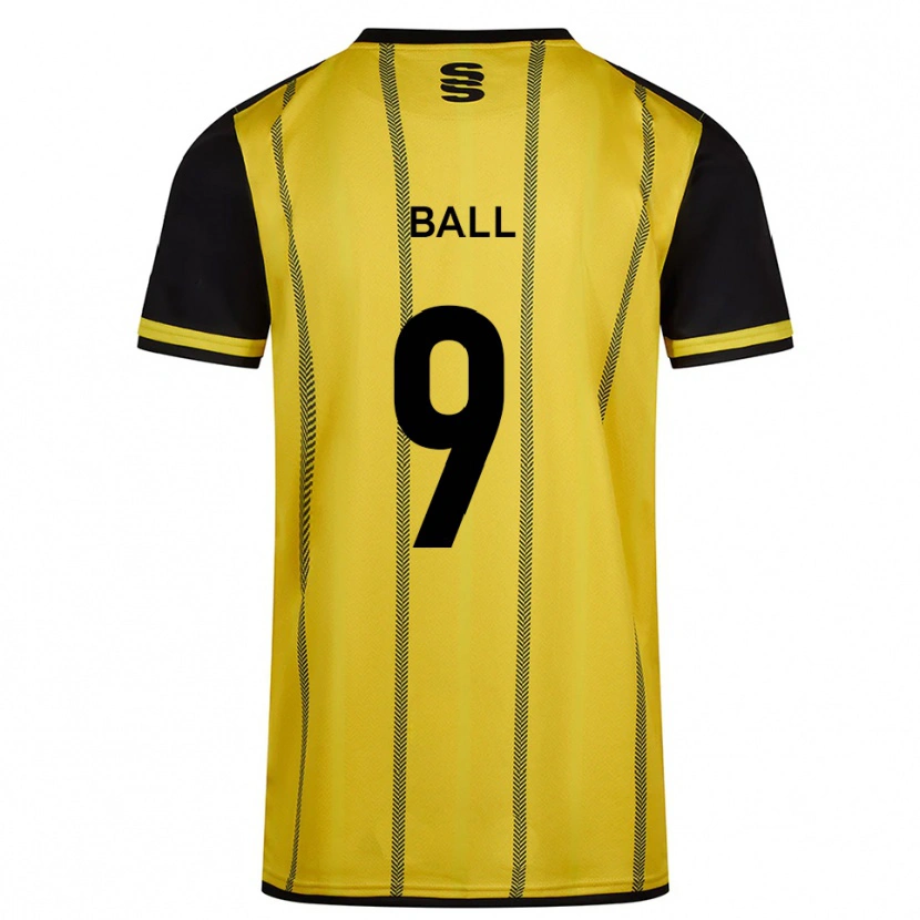 Danxen Kid Theo Ball #9 Yellow Black Away Jersey 2025/26 T-Shirt