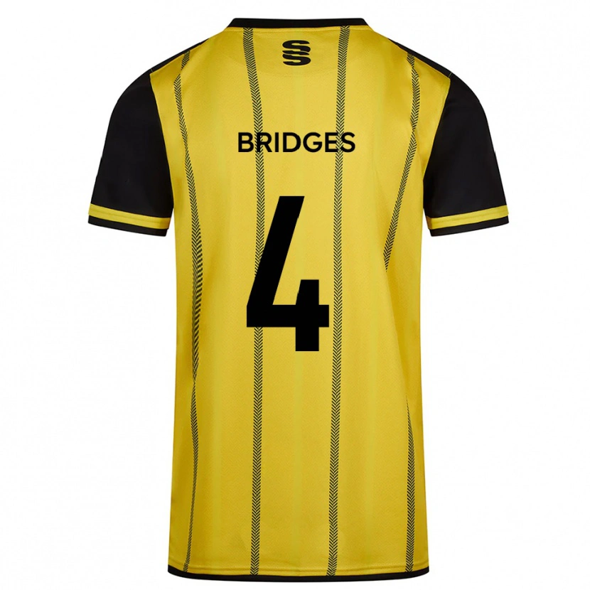 Danxen Kid Jacob Bridges #4 Yellow Black Away Jersey 2025/26 T-Shirt