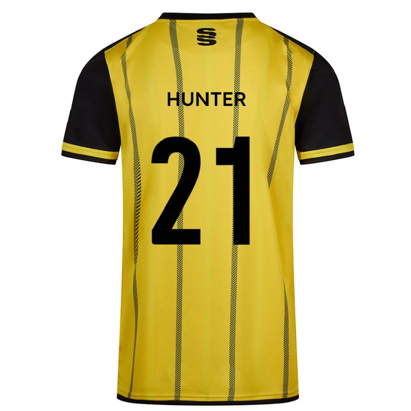 Danxen Kid Megan Hunter #21 Yellow Black Away Jersey 2025/26 T-Shirt