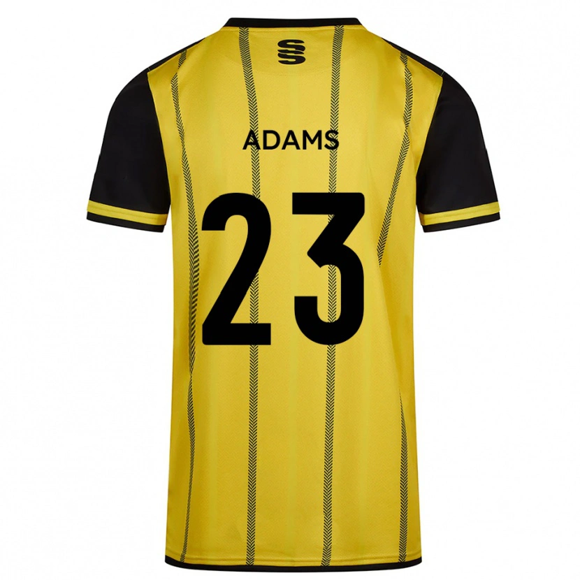 Danxen Kid Ellie Adams #23 Yellow Black Away Jersey 2025/26 T-Shirt