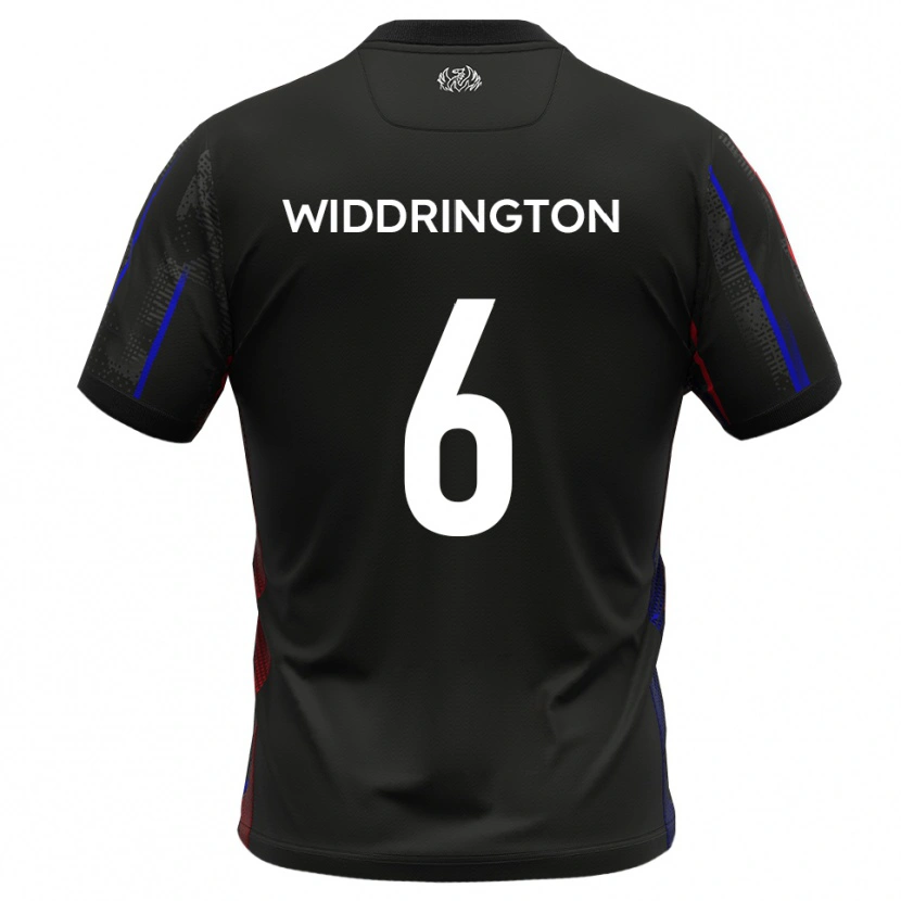 Danxen Kid Theo Widdrington #6 Black Red Away Jersey 2025/26 T-Shirt