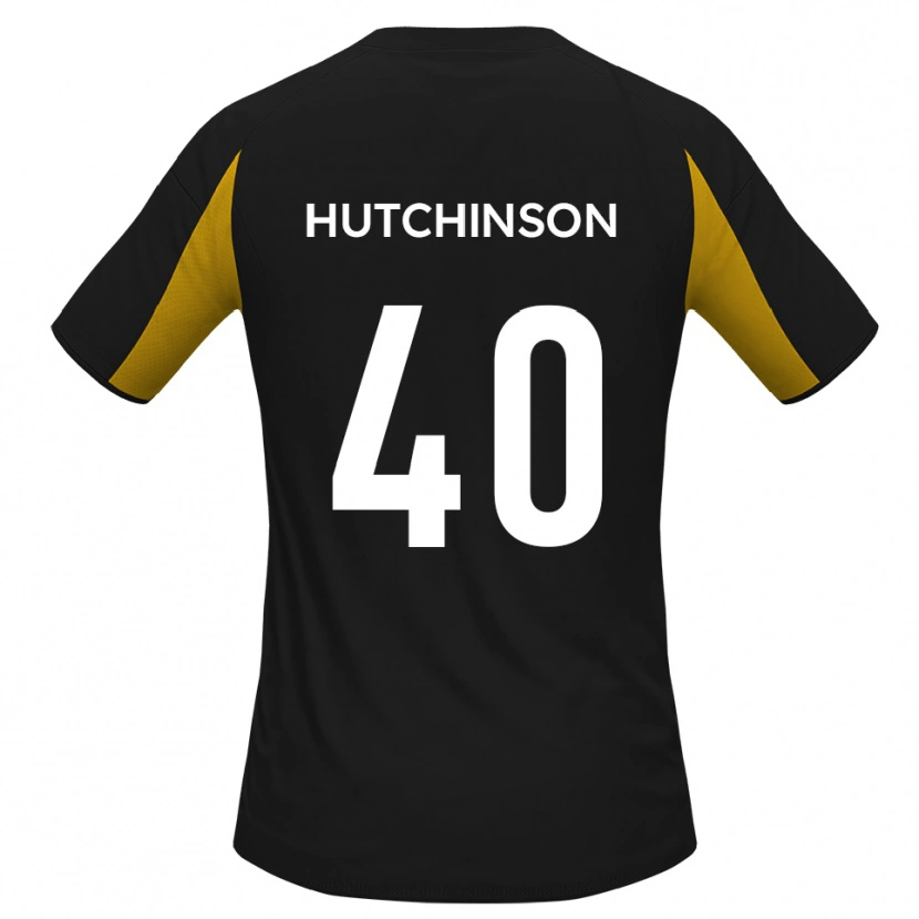 Danxen Kid Luke Hutchinson #40 Black Yellow Away Jersey 2025/26 T-Shirt