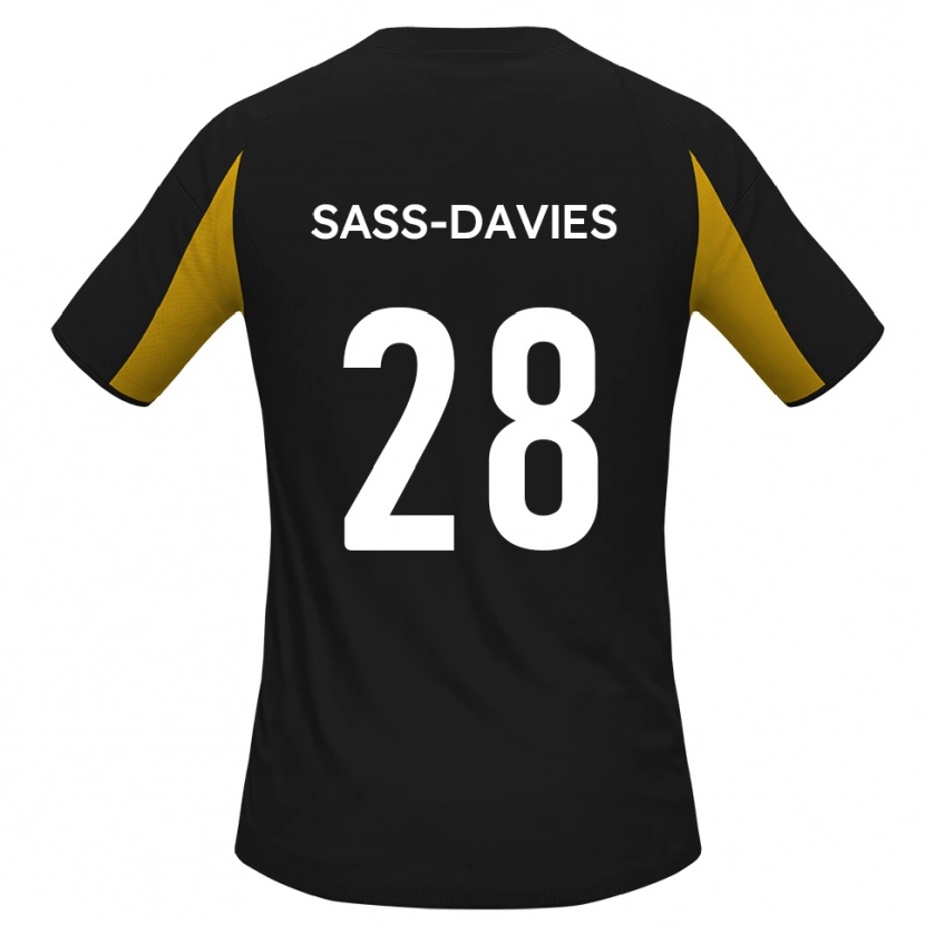 Danxen Kid Billy Sass-Davies #28 Black Yellow Away Jersey 2025/26 T-Shirt