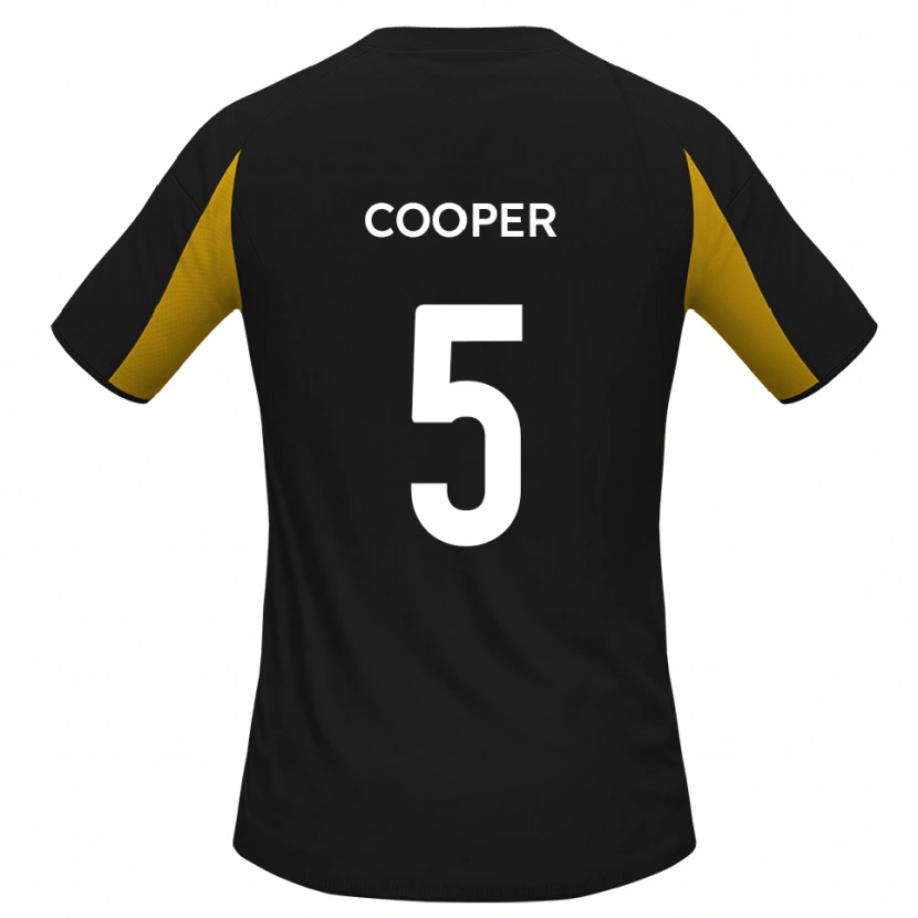 Danxen Kid Jake Cooper #5 Black Yellow Away Jersey 2025/26 T-Shirt