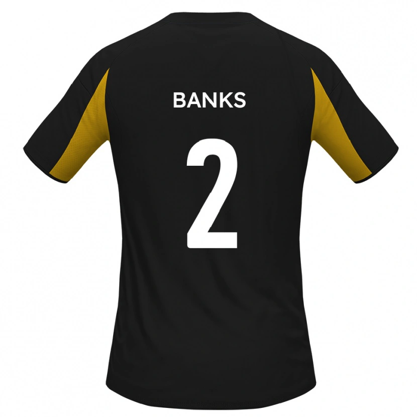 Danxen Kid Lewis Banks #2 Black Yellow Away Jersey 2025/26 T-Shirt