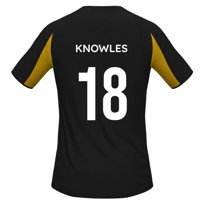 Danxen Kid Jimmy Knowles #18 Black Yellow Away Jersey 2025/26 T-Shirt