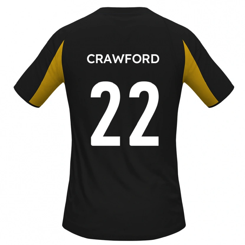 Danxen Kid Tom Crawford #22 Black Yellow Away Jersey 2025/26 T-Shirt