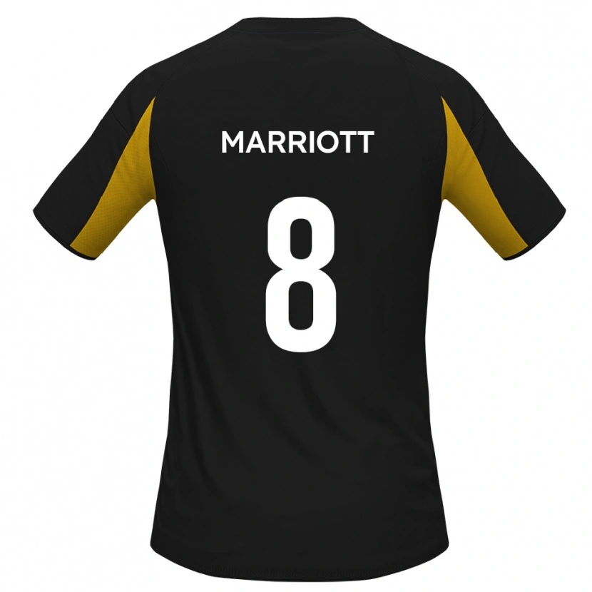 Danxen Kid Isaac Marriott #8 Black Yellow Away Jersey 2025/26 T-Shirt