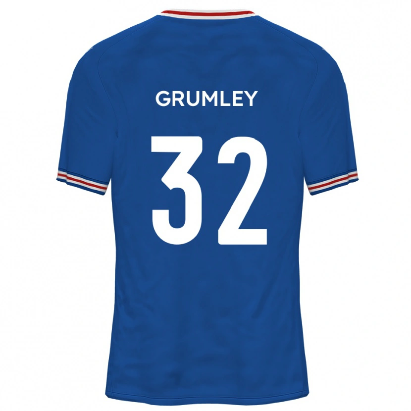 Danxen Kid George Grumley #32 Dodger Blue Away Jersey 2025/26 T-Shirt