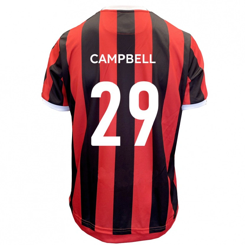 Danxen Kid Tahvon Campbell #29 Red Black Away Jersey 2025/26 T-Shirt