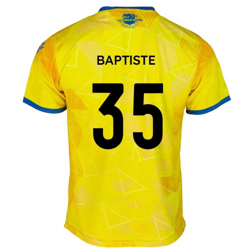 Danxen Kid Dante Baptiste #35 Yellow Blue Away Jersey 2025/26 T-Shirt