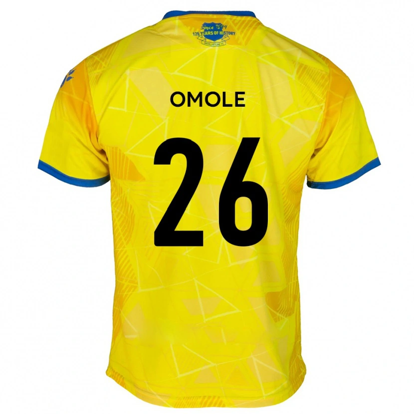 Danxen Kid Tobi Omole #26 Yellow Blue Away Jersey 2025/26 T-Shirt
