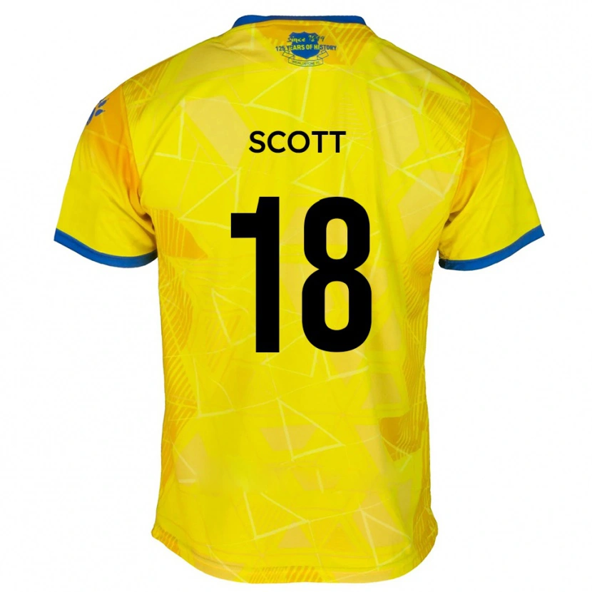 Danxen Kid Christian Scott #18 Yellow Blue Away Jersey 2025/26 T-Shirt