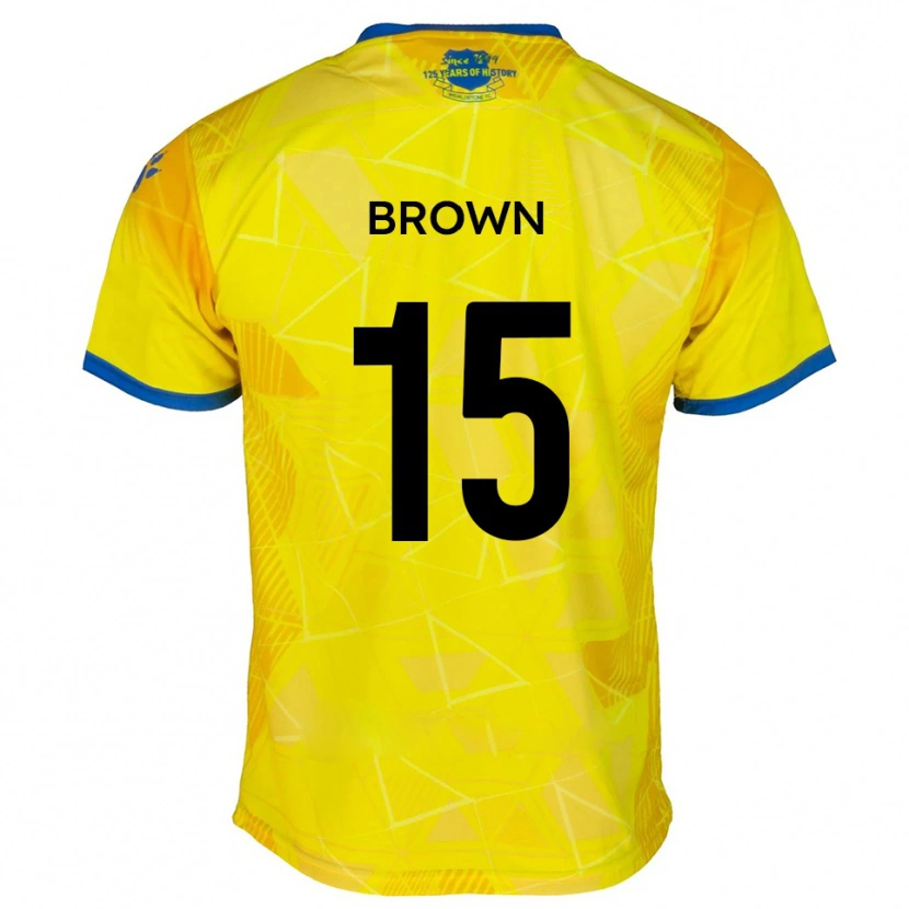 Danxen Kid Jed Brown #15 Yellow Blue Away Jersey 2025/26 T-Shirt
