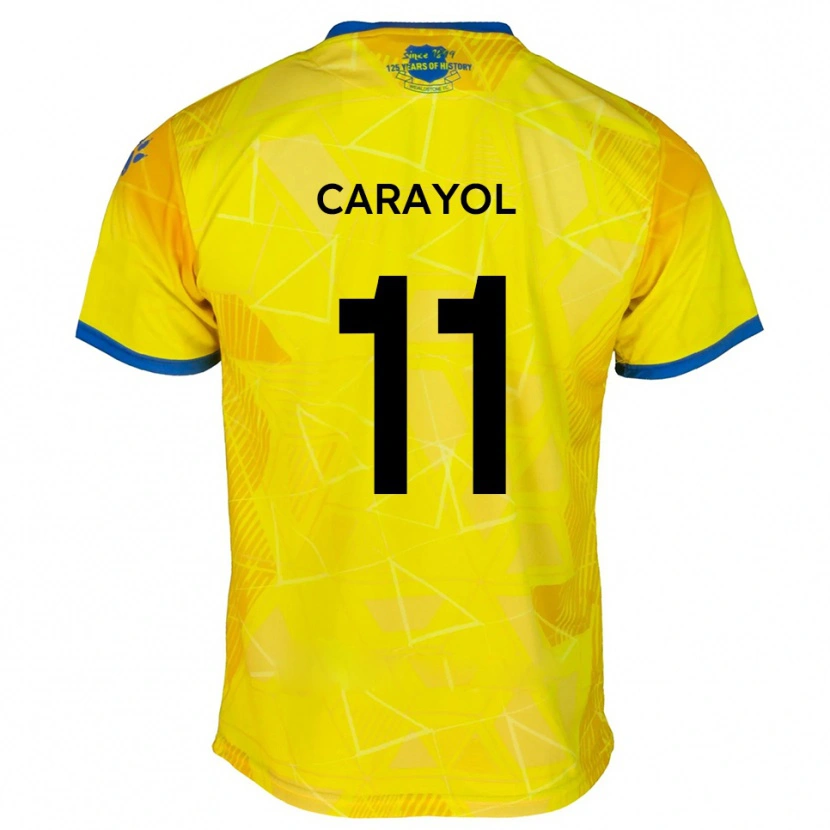 Danxen Kid Mustapha Carayol #11 Yellow Blue Away Jersey 2025/26 T-Shirt