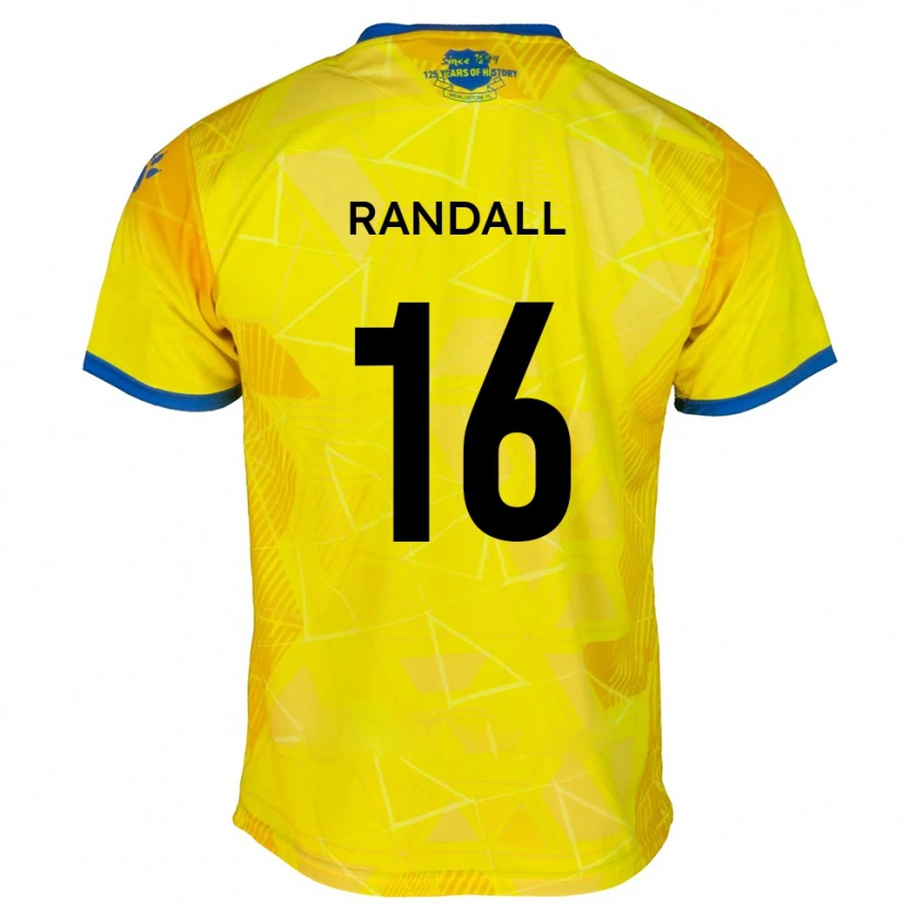 Danxen Kid Will Randall #16 Yellow Blue Away Jersey 2025/26 T-Shirt