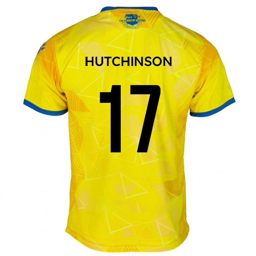 Danxen Kid Dom Hutchinson #17 Yellow Blue Away Jersey 2025/26 T-Shirt
