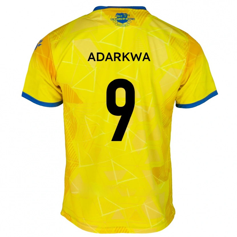 Danxen Kid Sean Adarkwa #9 Yellow Blue Away Jersey 2025/26 T-Shirt