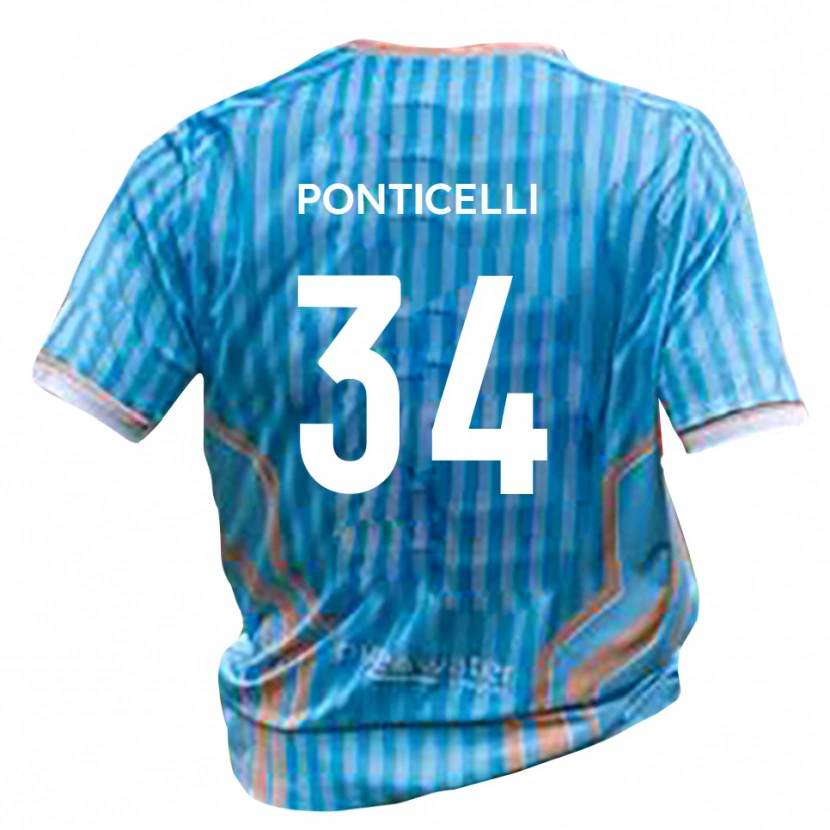 Danxen Kid Jordan Ponticelli #34 Black Gold Away Jersey 2025/26 T-Shirt