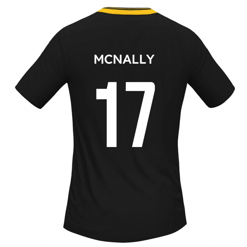 Danxen Kid Jordan Mcnally #17 Black Yellow Away Jersey 2025/26 T-Shirt