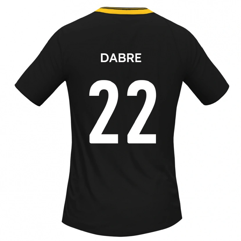 Danxen Kid Mo Dabre #22 Black Yellow Away Jersey 2025/26 T-Shirt