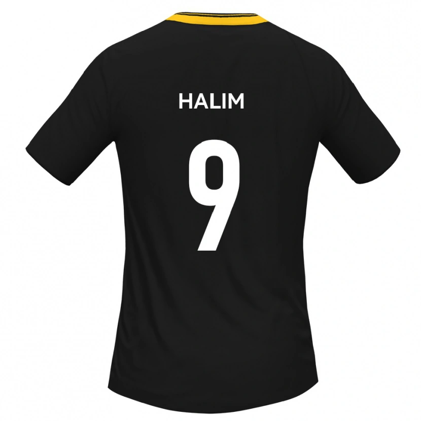 Danxen Kid Mehmet Halim #9 Black Yellow Away Jersey 2025/26 T-Shirt
