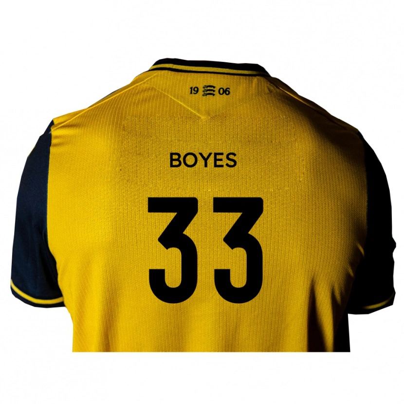 Danxen Kid Harry Boyes #33 Yellow Black Away Jersey 2025/26 T-Shirt