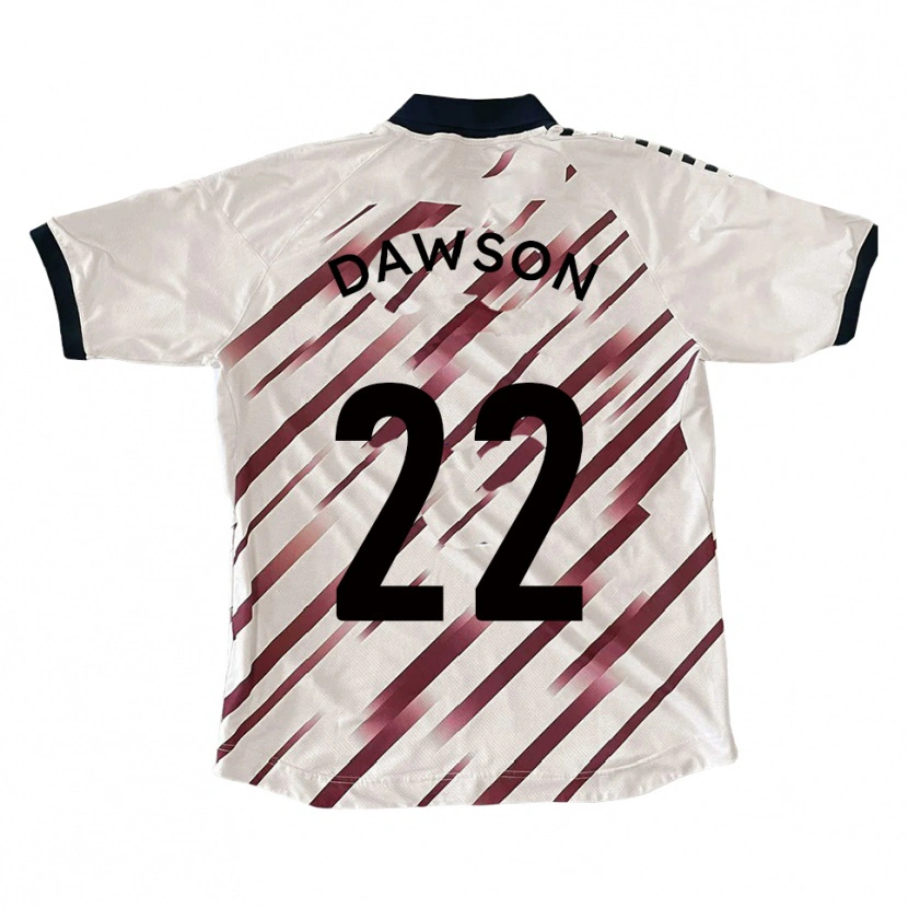 Danxen Kid Joey Dawson #22 White Red Away Jersey 2025/26 T-Shirt