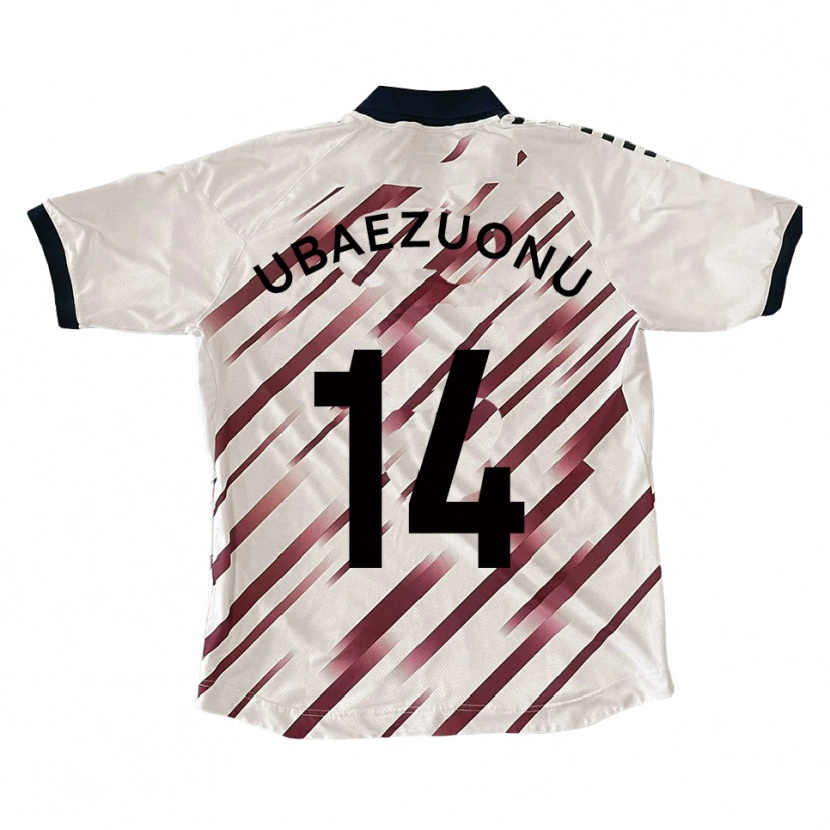 Danxen Kid Carlton Ubaezuonu #14 White Red Away Jersey 2025/26 T-Shirt