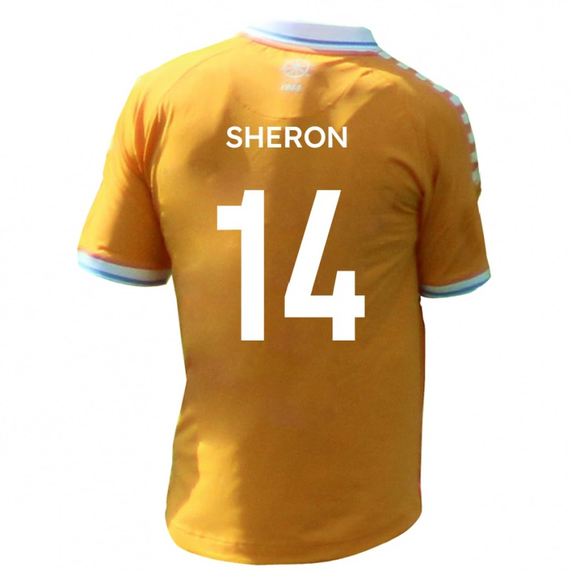 Danxen Kid Nathan Sheron #14 Yellow Blue Away Jersey 2025/26 T-Shirt