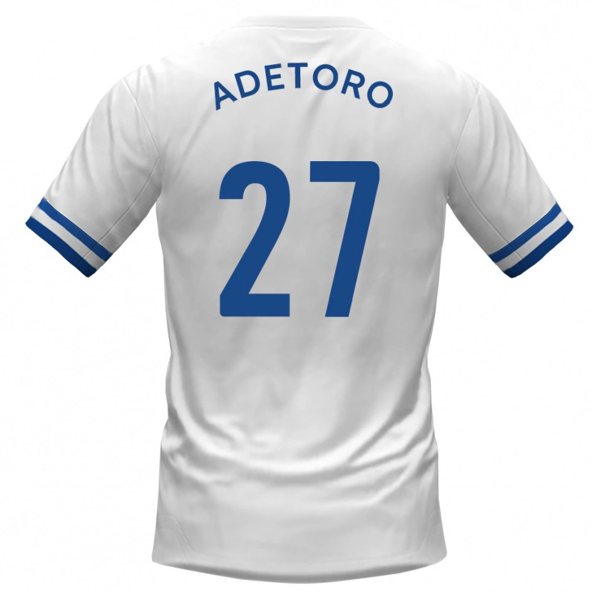 Danxen Kid Adam Alimi-Adetoro #27 White Blue Away Jersey 2025/26 T-Shirt