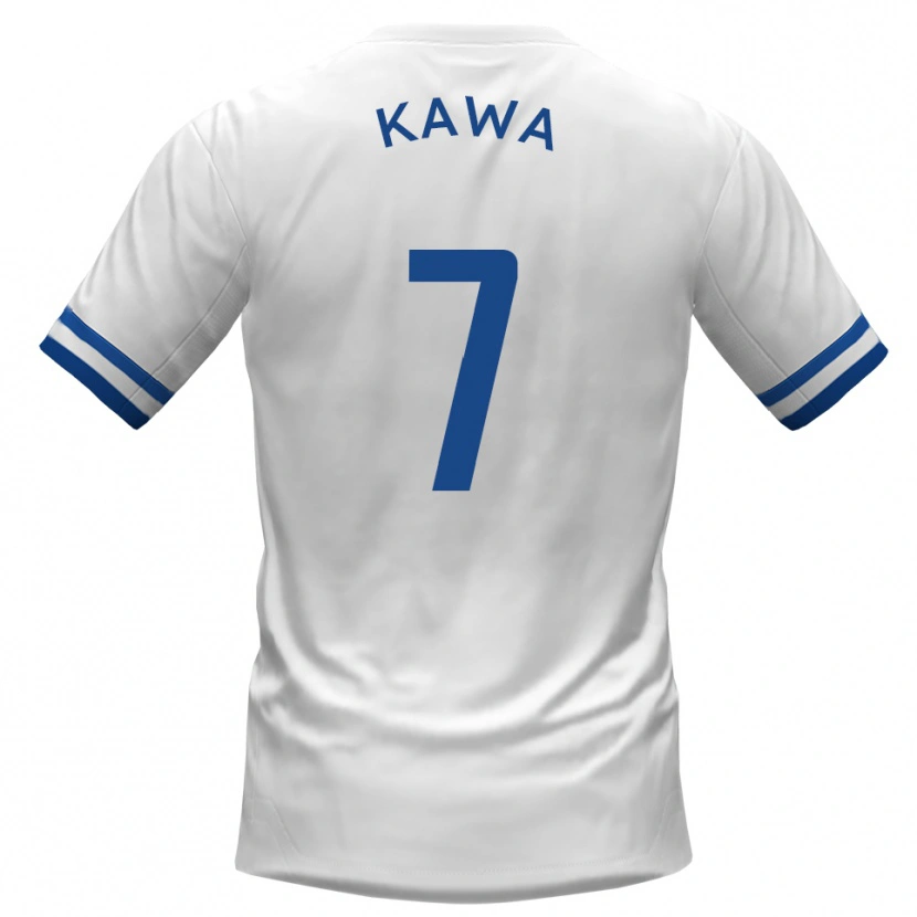 Danxen Kid David Kawa #7 White Blue Away Jersey 2025/26 T-Shirt