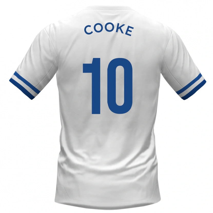 Danxen Kid Jamie Cooke #10 White Blue Away Jersey 2025/26 T-Shirt