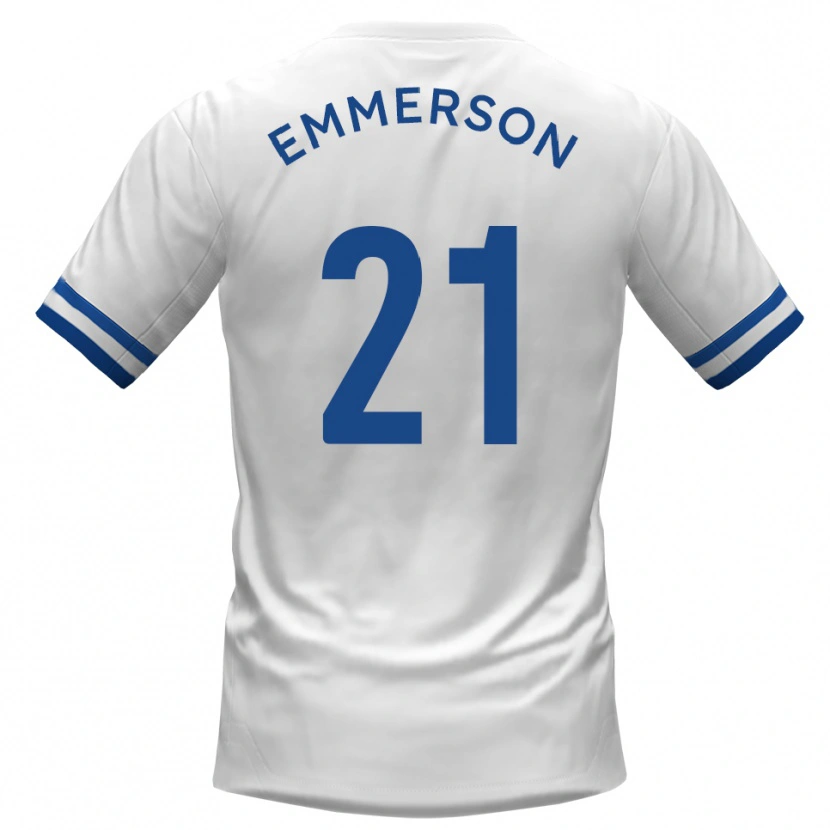 Danxen Kid Zak Emmerson #21 White Blue Away Jersey 2025/26 T-Shirt