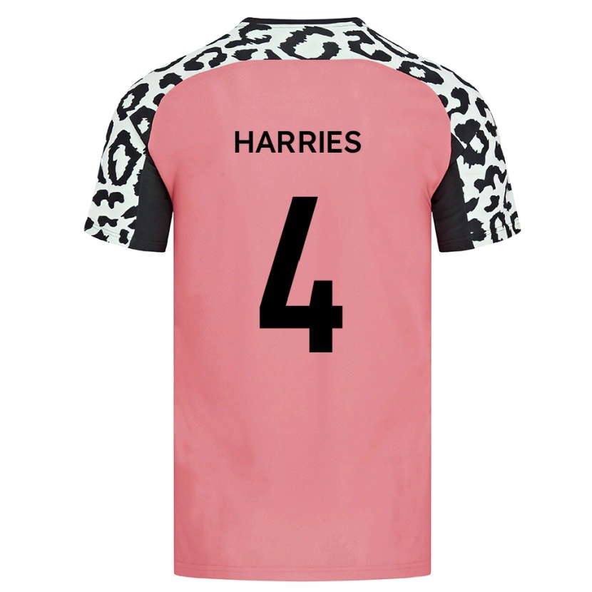 Danxen Kid Cian Harries #4 Pink Black Away Jersey 2025/26 T-Shirt