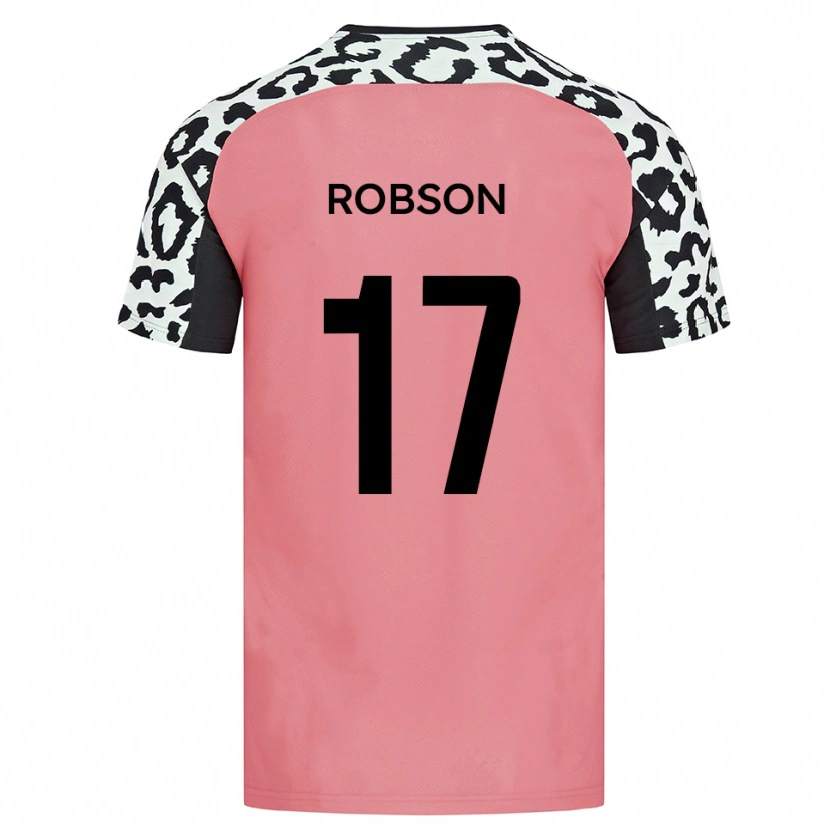 Danxen Kid Jamie Robson #17 Pink Black Away Jersey 2025/26 T-Shirt