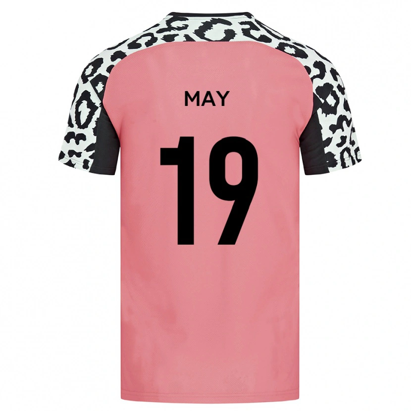 Danxen Kid Adam May #19 Pink Black Away Jersey 2025/26 T-Shirt