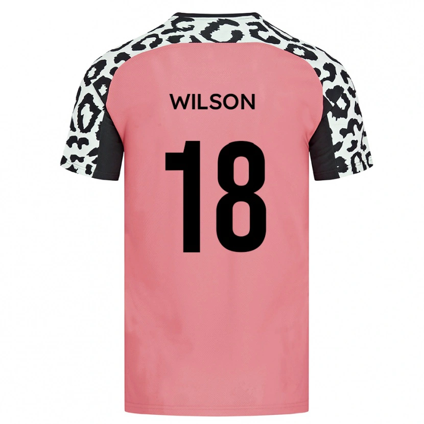 Danxen Kid Kemall Wilson #18 Pink Black Away Jersey 2025/26 T-Shirt