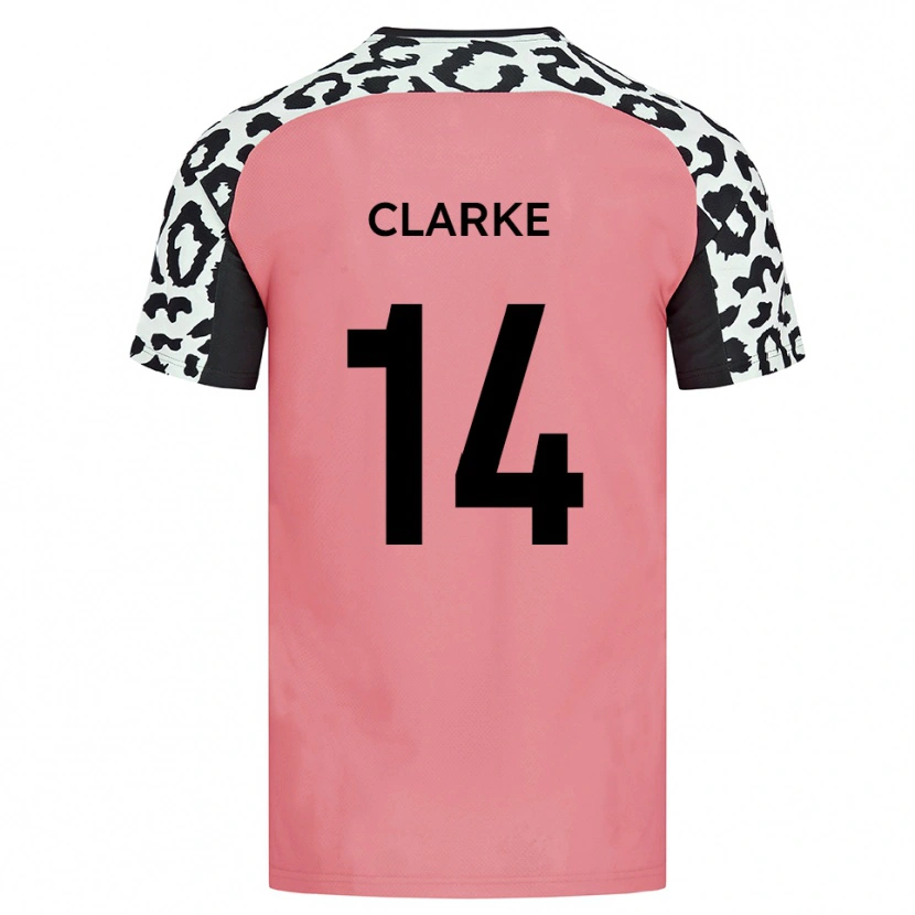 Danxen Kid Jayden Clarke #14 Pink Black Away Jersey 2025/26 T-Shirt